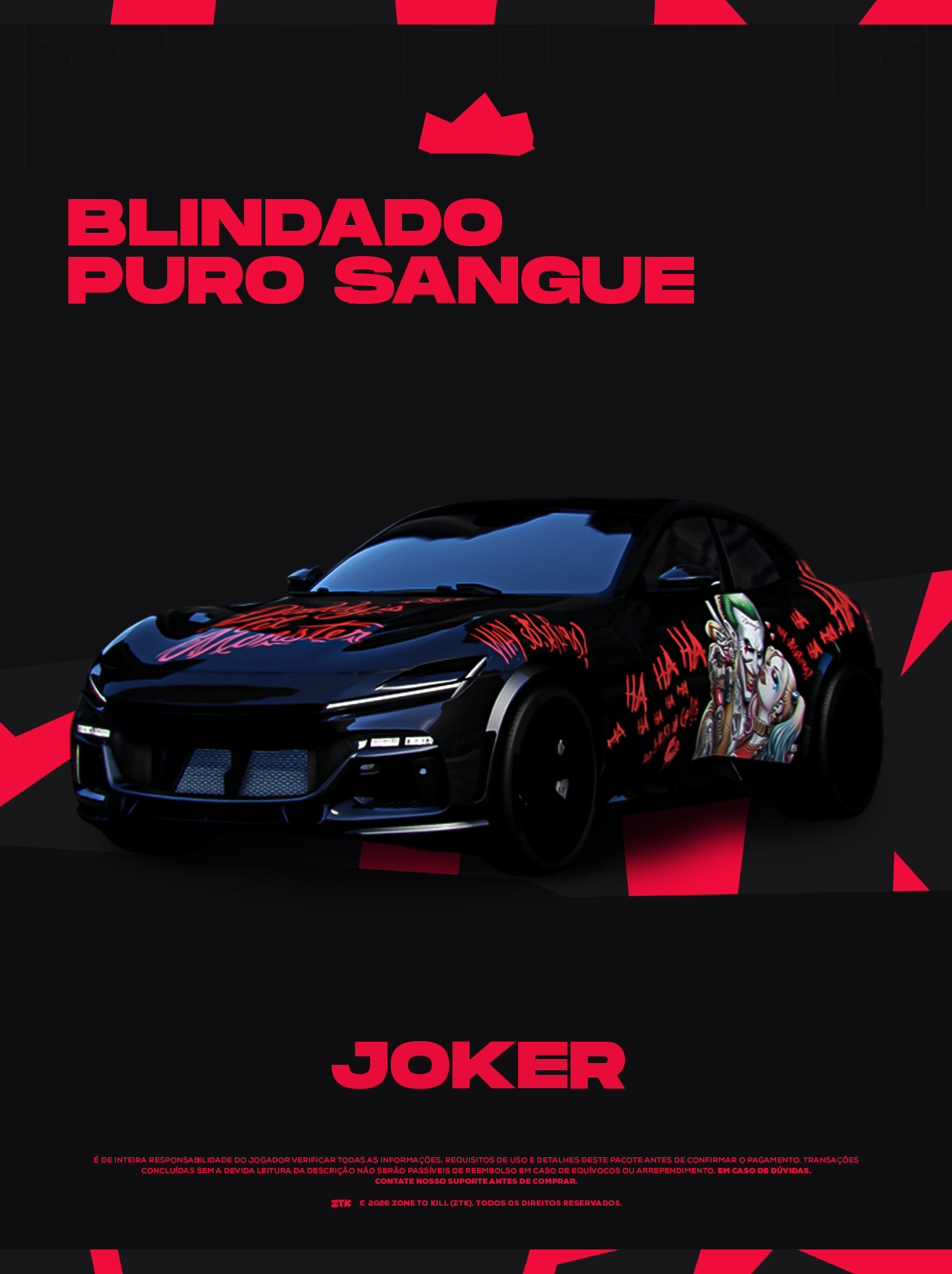 PURO SANGUE JOKER - 30 DIAS