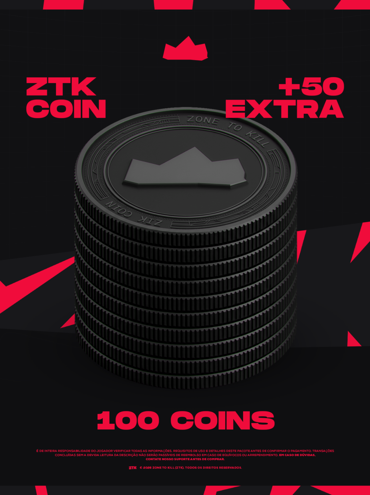 100 COINS + 50 BÔNUS