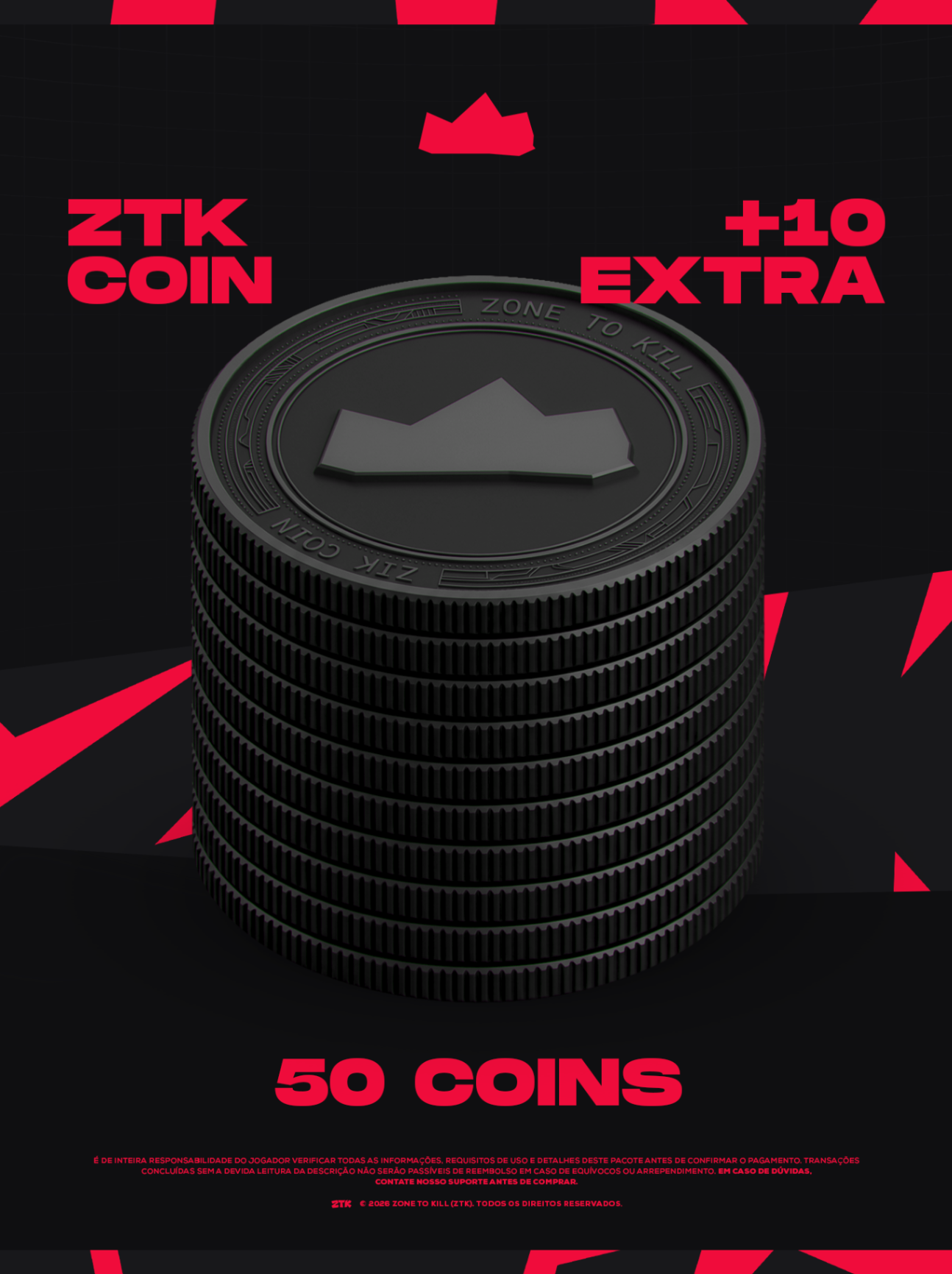 50 COINS + 10 BÔNUS