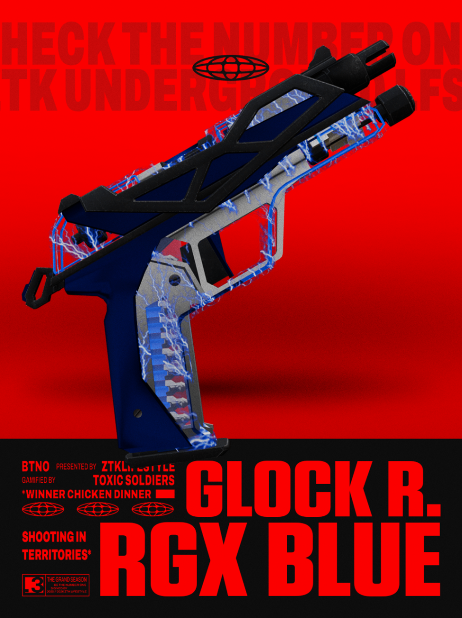 SKIN GLOCK RGX BLUE - 1 DIA