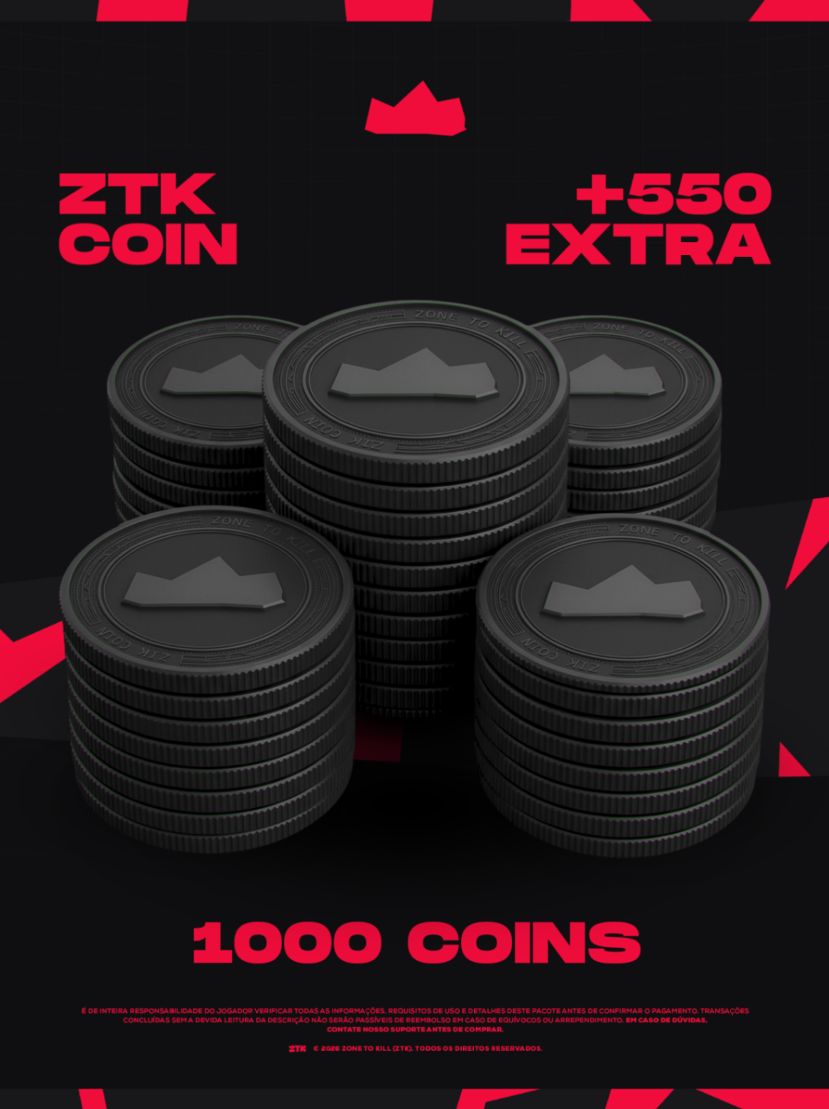 1000 COINS + 550 BÔNUS