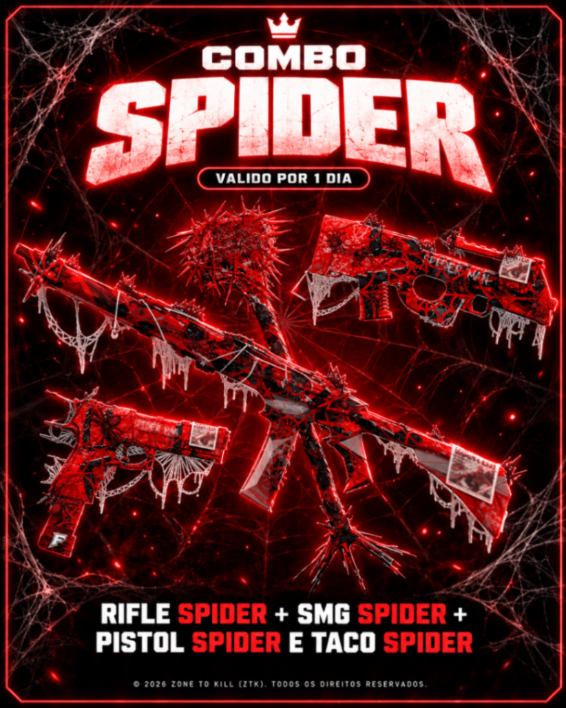COMBO SPIDER + VIP MYTHICAL - 1 DIA