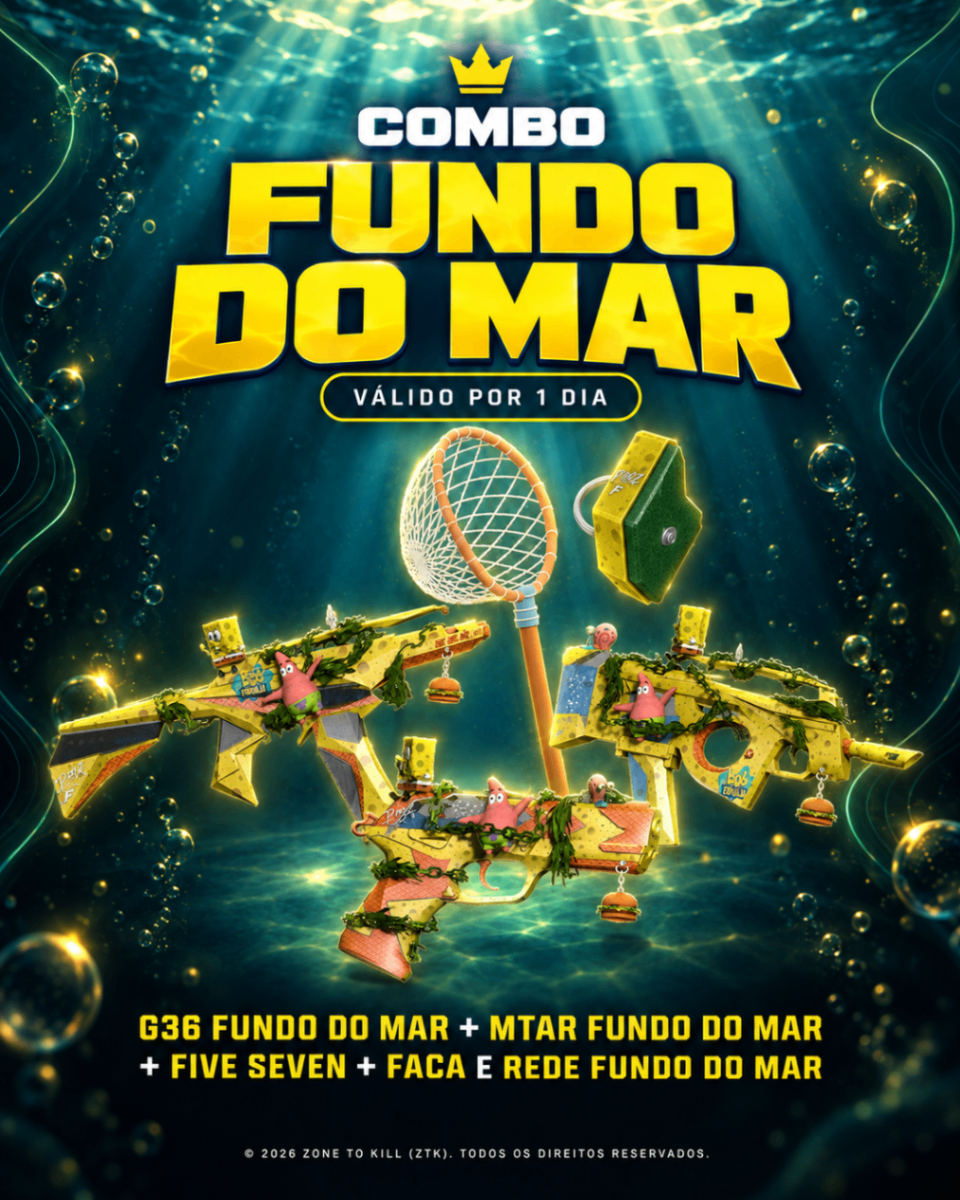 COMBO FUNDO DO MAR + VIP LEGEND - 1 DIA