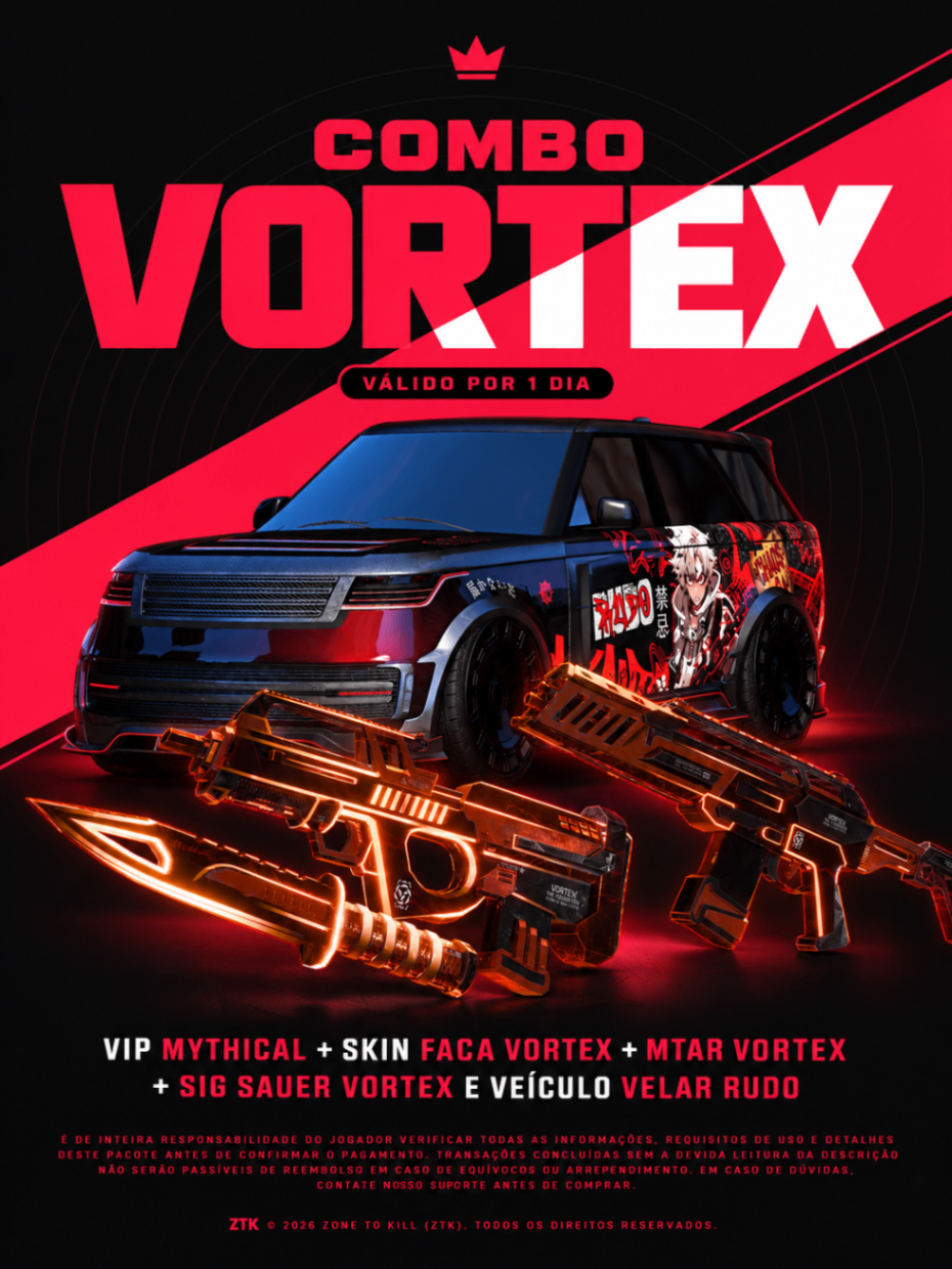 COMBO VORTEX + VIP MYTHICAL - 1 DIA