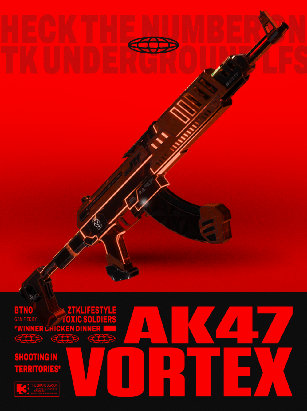 SKIN AK47 VORTEX - 15 DIAS