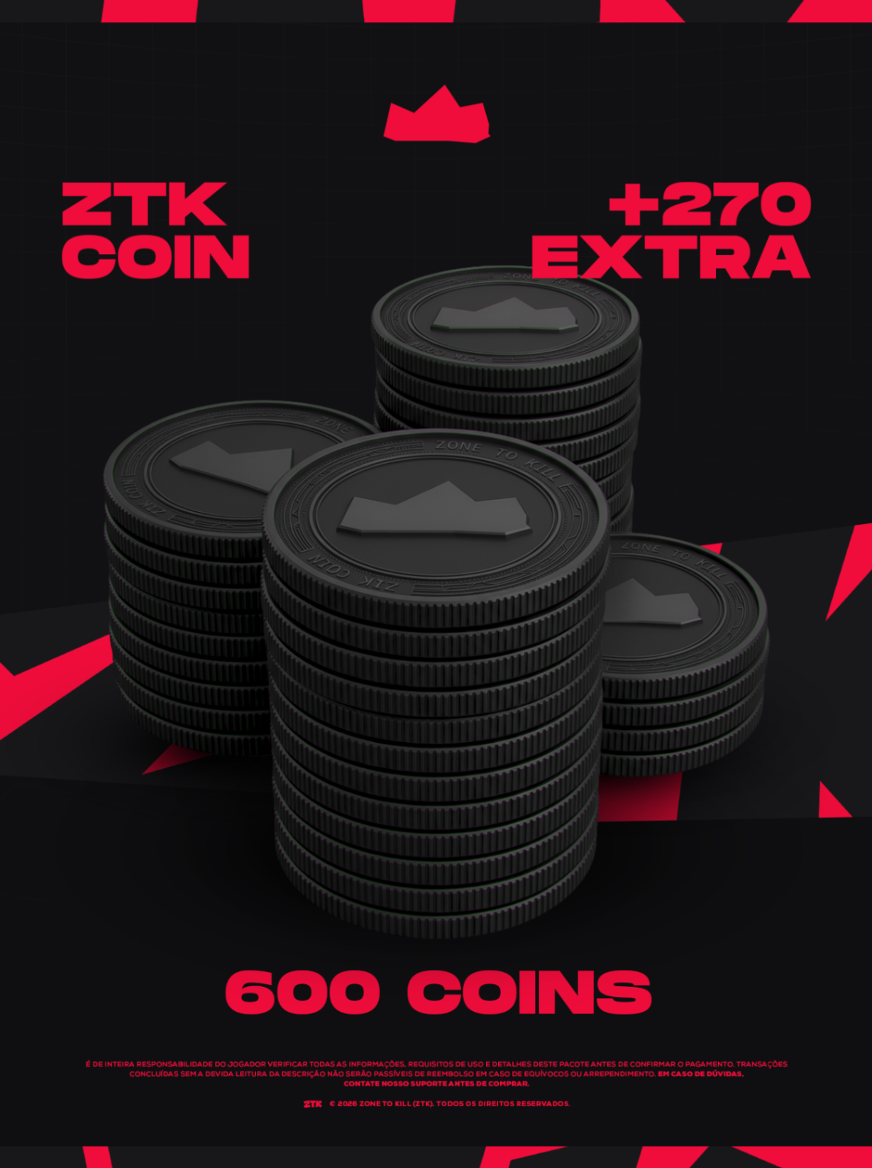 600 COINS + 270 BÔNUS