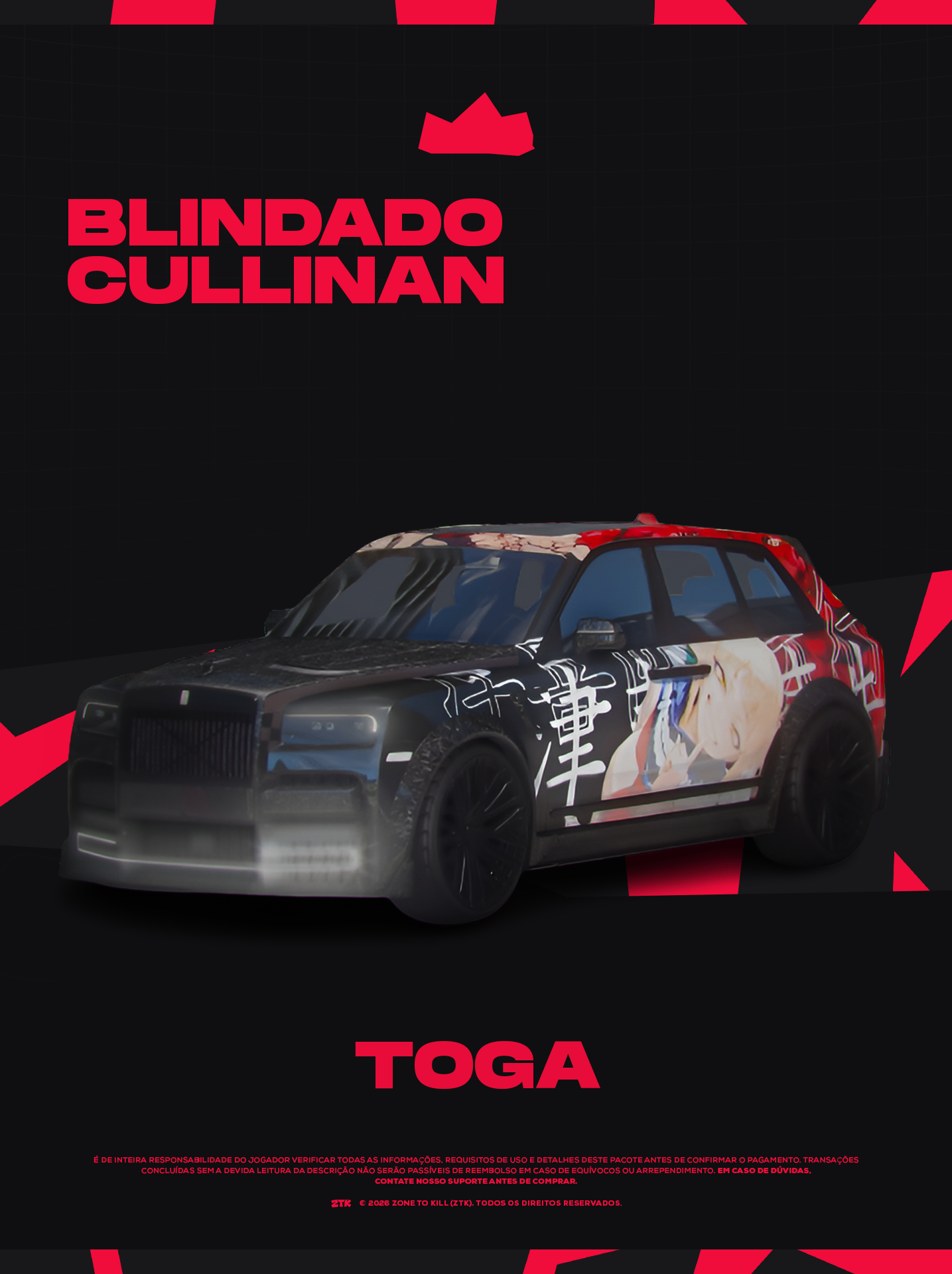 CULLINAN TOGA - 30 DIAS